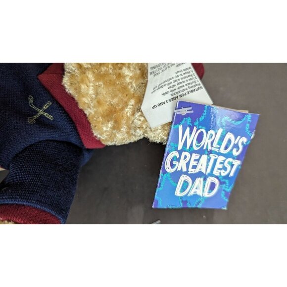 Dan Dee Collectors Choice Light Brown Teddy Bear Plush Animal Golf Greatest Dad - Picture 8 of 8